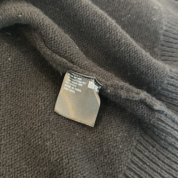 Uniqlo x Lemaire 100% Wool Black Cardigan with Hood Men Size XS - Picture 6 of 10